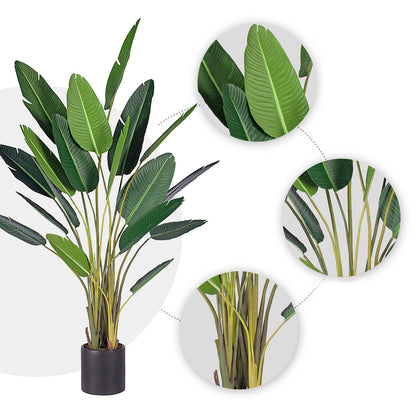 SOGA 4X 245cm Artificial Giant Green Birds of Paradise Tree Fake Tropical Indoor Plant Home Office Decor • LUZ-APlantM24518X4