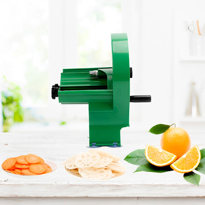 SOGA Commercial Manual Vegetable Fruit Slicer Kitchen Cutter Machine Green • LUZ-FruitCutterBlack