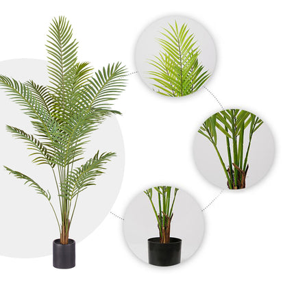 SOGA 2X 210cm Green Artificial Indoor Rogue Areca Palm Tree Fake Tropical Plant Home Office Decor • LUZ-APlantSWK21012X2
