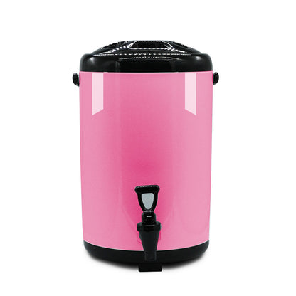 SOGA 8X 8L Stainless Steel Insulated Milk Tea Barrel Hot and Cold Beverage Dispenser Container with Faucet Pink • LUZ-VICDispenser8LPNKX8