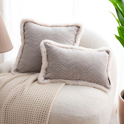 SOGA 2X 30cm Wabi-sabi Cushion Herringbone Lumbar Throw  Pillow • LUZ-FrenchCushion265X2