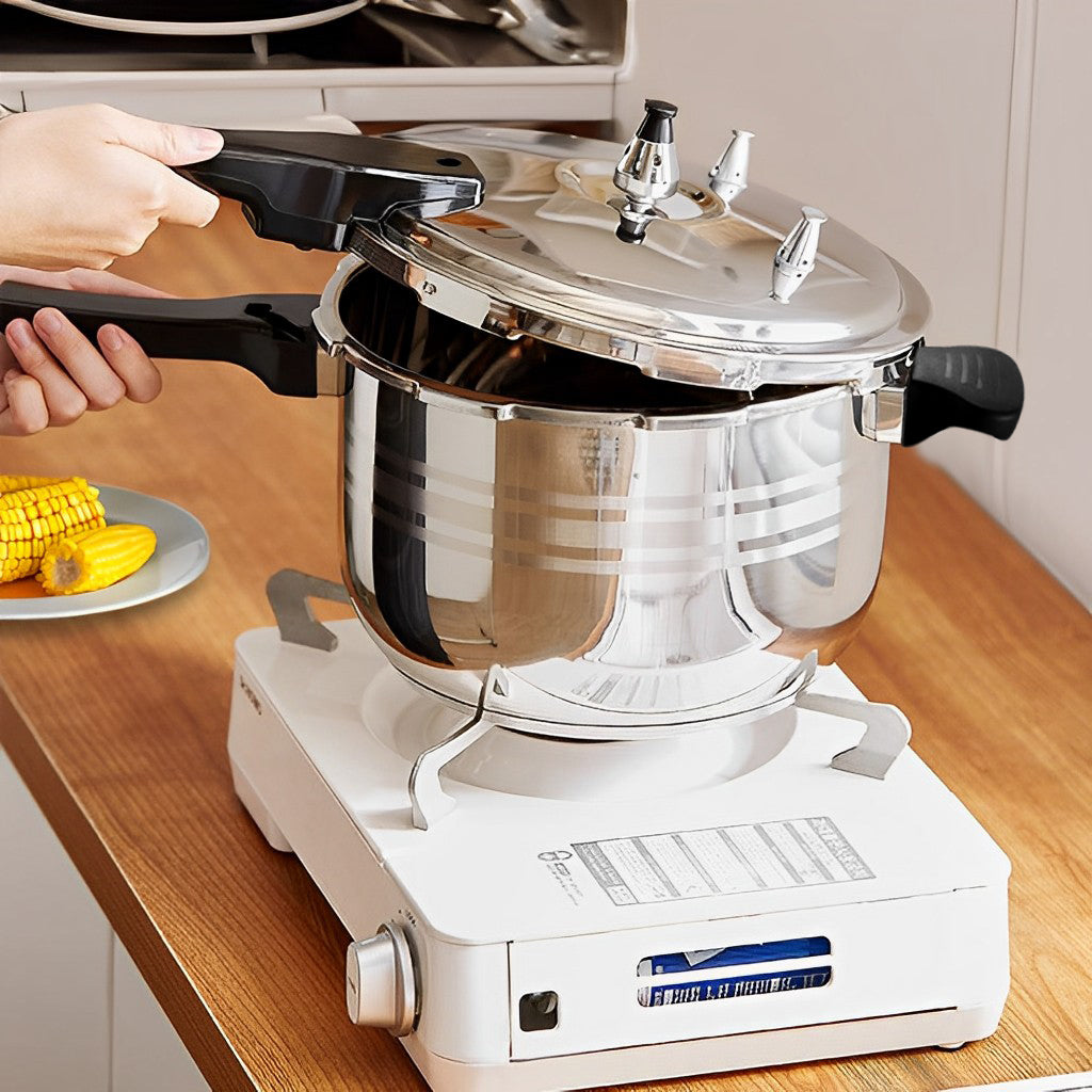 5L Commercial Grade Stainless Steel Pressure Cooker • LUZ-StainlessSteelPressureCooker5L