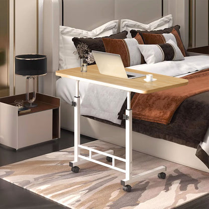 SOGA 40x80cm Walnut Bedside Table Movable Bedroom Desk Student Computer Table • LUZ-TablePort03