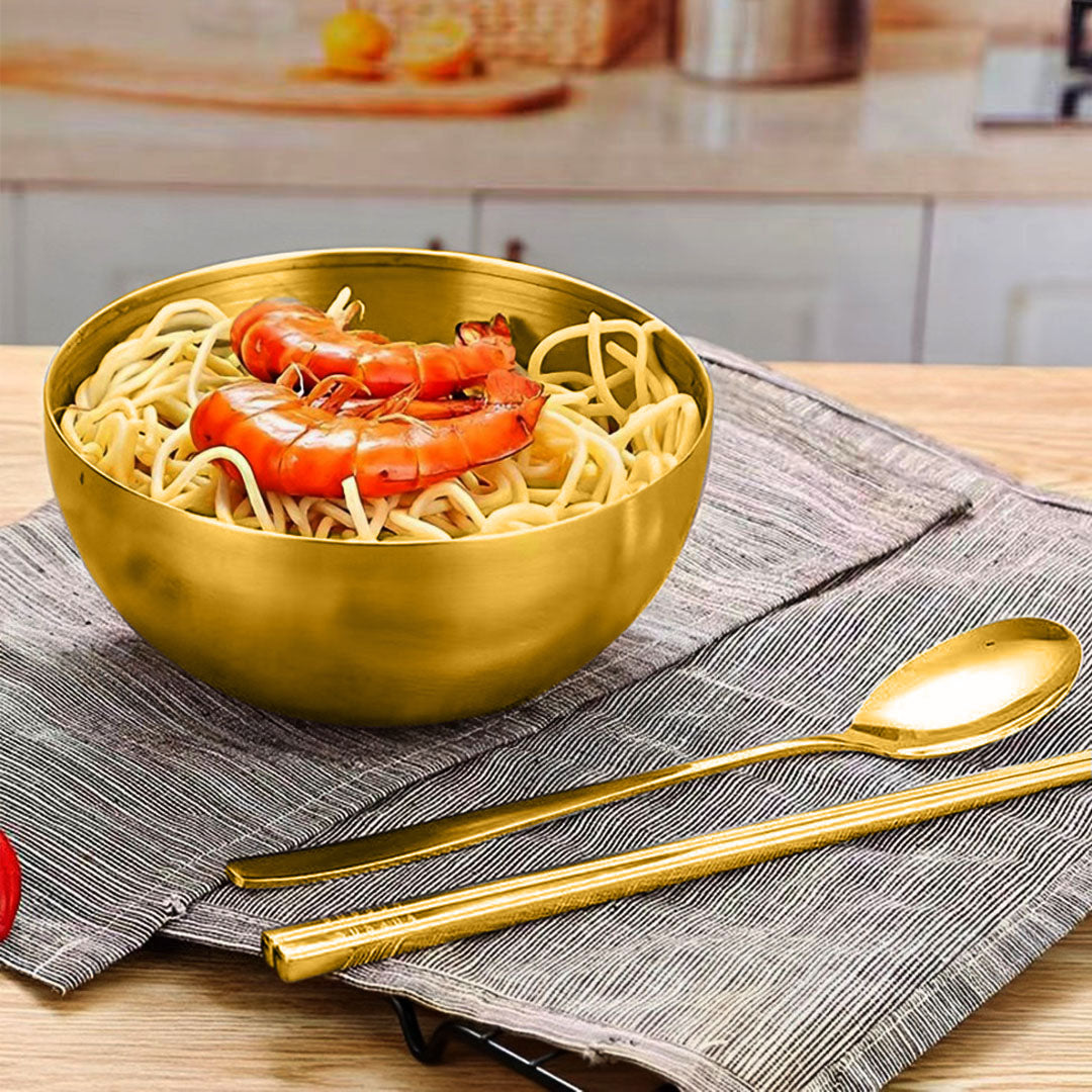 SOGA 15cm Gold Salad Bowl with Model 201 Elegant and Durable Kitchen Essential • LUZ-VICSoupPot41