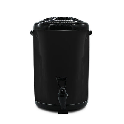 SOGA 8L Stainless Steel Insulated Milk Tea Barrel Hot and Cold Beverage Dispenser Container with Faucet Black • LUZ-VICDispenser8LBLK