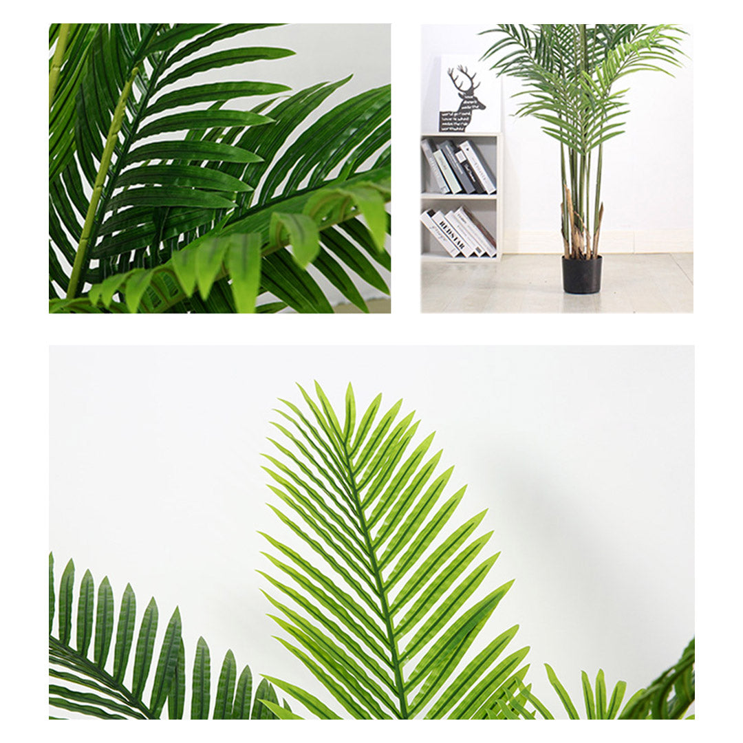 SOGA 2X 145cm Green Artificial Indoor Swallowtail Sunflower Tree Fake Plant Simulation Decorative • LUZ-APlantFH14510X2