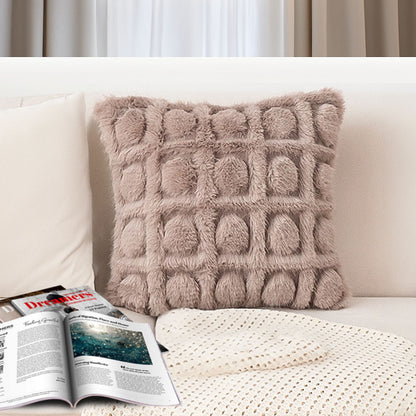 SOGA 45cm Wabi-sabi Herringbone Plush Square Throw  Pillow • LUZ-FrenchCushion266