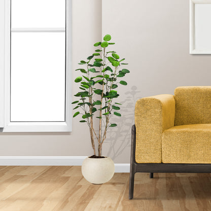 SOGA 150cm Plastic Potted Polyscias Scutellaria Plant Home Garden Artificial Tree, Home Decor • LUZ-APlantFHJQD150102