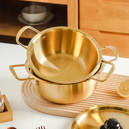 SOGA 20cm Ramen Pot in Vibrant Yellow Crafted from Durable with Lid Kitchen Essential • LUZ-VICSoupPot09