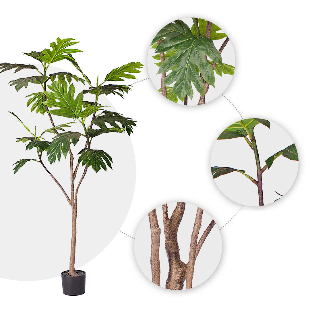 SOGA 180cm Artificial Natural Green Split-Leaf Philodendron Tree Fake Tropical Indoor Plant Home Office Decor • LUZ-APlantMBS18026