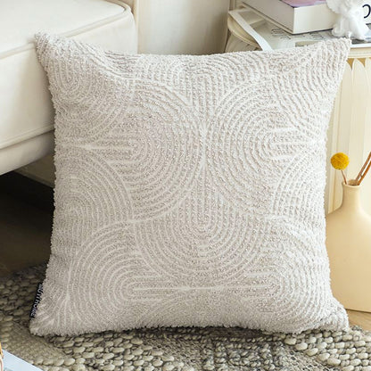 SOGA 50cm Gray Pillow Basic Square Stylish Geometric Plush Solid Decorative Covers Throw Pillow • LUZ-FrenchCushion216