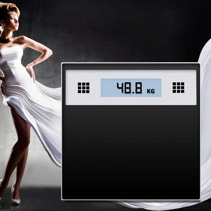 SOGA 180kg Electronic Talking Scale Weight Fitness Glass Bathroom Scale LCD Display Stainless LUZ-TalkingScaleStainless