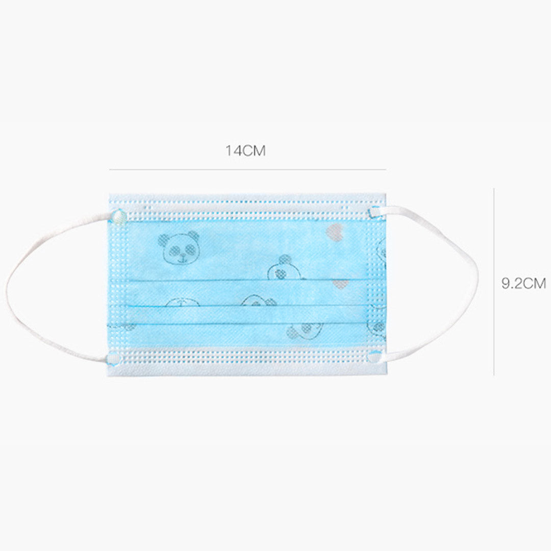 20 Pcs Anti Dust Filter Disposable Protective Sanitary Face Mask Kids • LUZ-KMaskX20