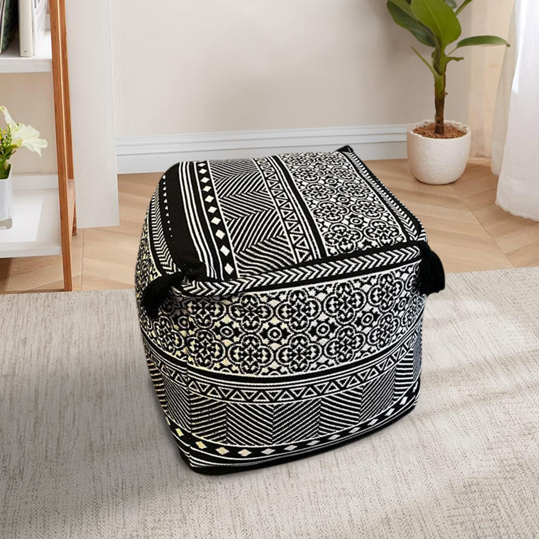 SOGA 42cm Beige Premium Polyester Fiber Cushion with EPP Particle Insert, Home Decor • LUZ-Pouffe616