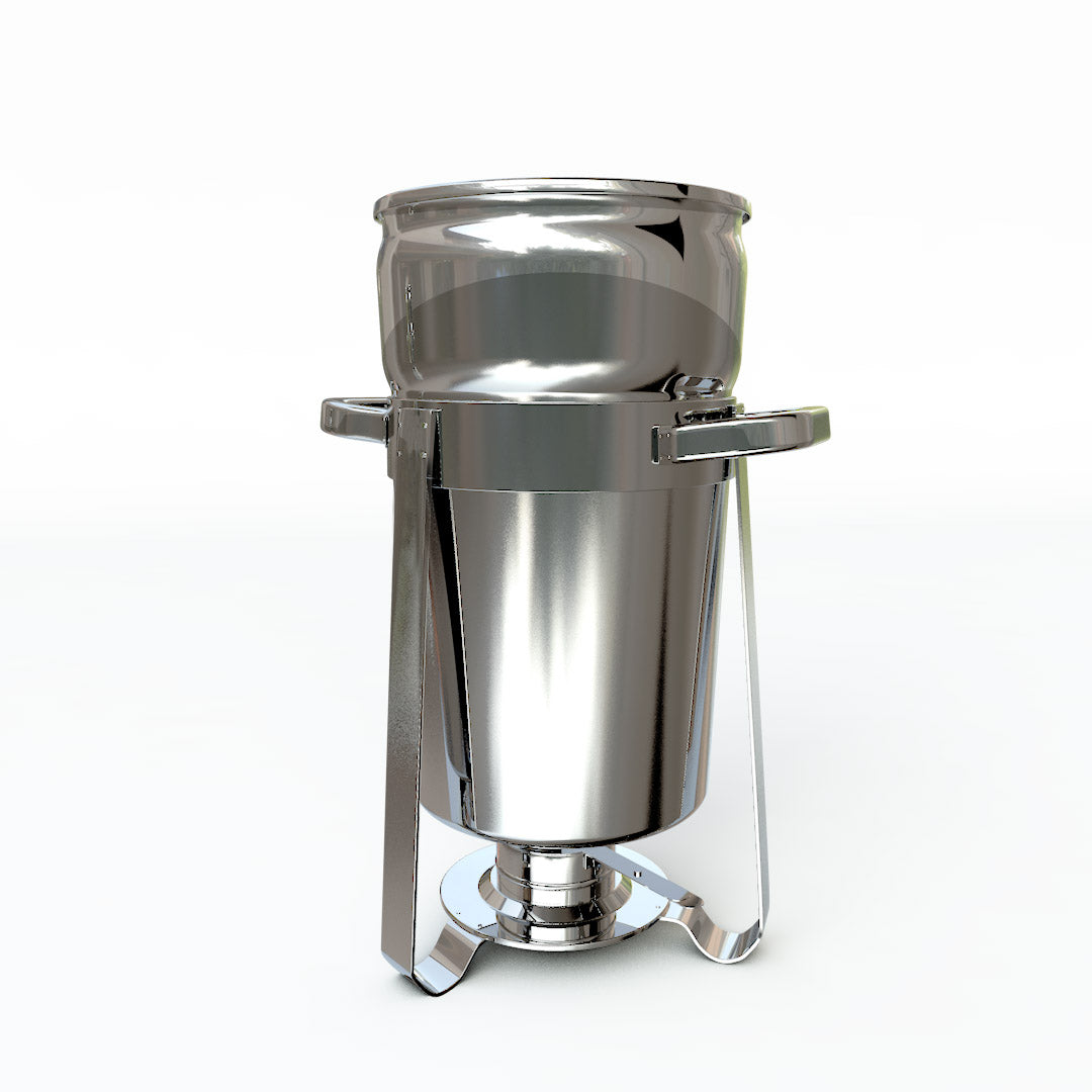 SOGA 7L Round Stainless Steel Soup Warmer Marmite Chafer Full Size Catering Chafing Dish • LUZ-ChafingDish5615