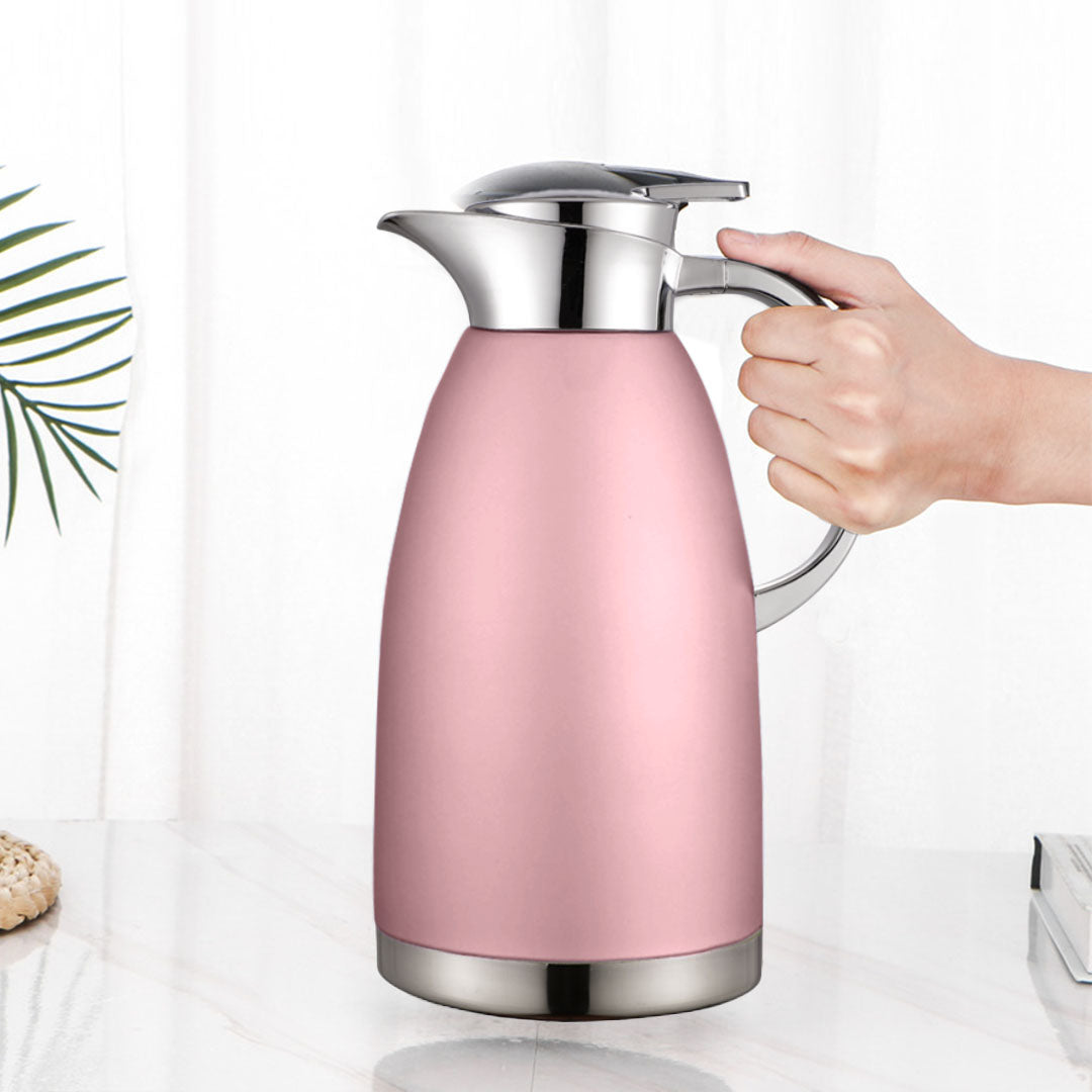 Soga 1.8L Rose Color 3-Layer Vacuum Insulated Stainless Steel Flask  Ideal for Home and Office • LUZ-WaterJug18Rose