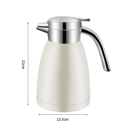 SOGA 1.2L Stainless Steel Insulated Vacuum Flask Water Bottle White • LUZ-WaterJug12WHT