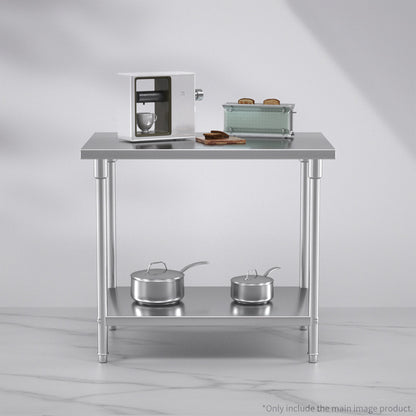 SOGA 100*70*85cm Commercial Catering Kitchen Stainless Steel Prep Work Bench • LUZ-WorkBenchSS2008100CM
