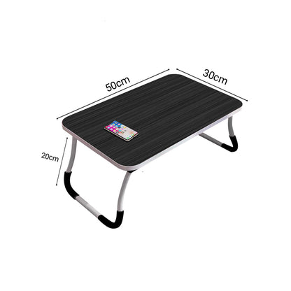 SOGA 2X Black Portable Bed Table Adjustable Foldable Bed Sofa Study Table Laptop Mini Desk Breakfast Tray Home Decor • LUZ-BedTableA01X2