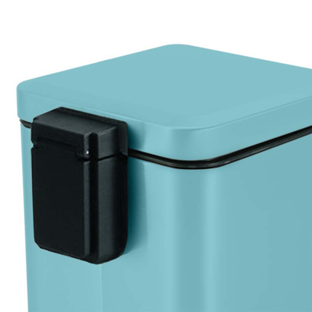 SOGA 4X 12L Foot Pedal Stainless Steel Rubbish Recycling Garbage Waste Trash Bin Square Blue • LUZ-RubbishBinSquare12LBlueX4