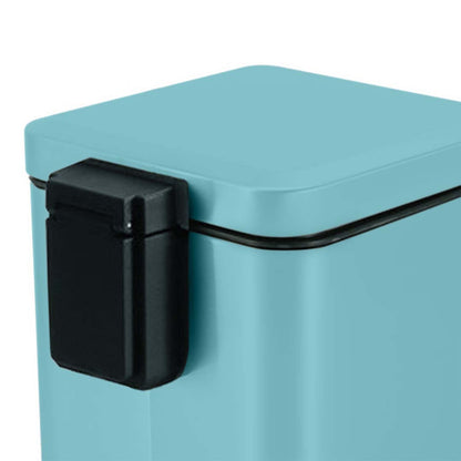 SOGA 4X 12L Foot Pedal Stainless Steel Rubbish Recycling Garbage Waste Trash Bin Square Blue • LUZ-RubbishBinSquare12LBlueX4