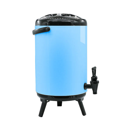 SOGA 14L Stainless Steel Insulated Milk Tea Barrel Hot and Cold Beverage Dispenser Container with Faucet Blue • LUZ-VICDispenser14LBLU
