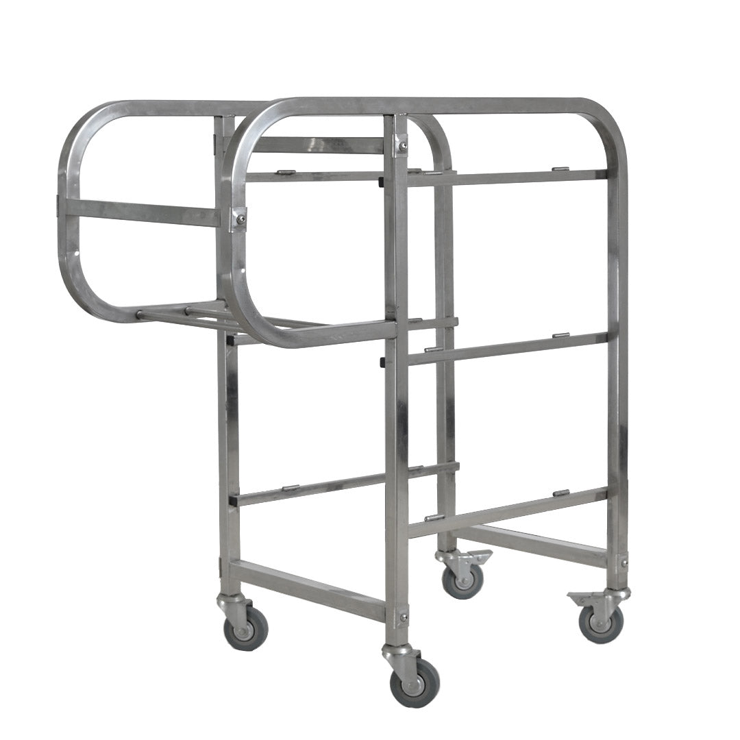 SOGA 3 Tier Food Trolley Food Waste Cart Five Buckets Kitchen Food Utility 82x43x92cm Square • LUZ-FoodCart1213