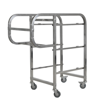 SOGA 3 Tier Food Trolley Food Waste Cart Five Buckets Kitchen Food Utility 82x43x92cm Square • LUZ-FoodCart1213