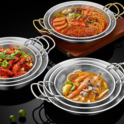 Soga 25cm Signature Dry Pot crafted with 201 Material in Silver Color and for Kitchen Essentials • LUZ-VICSoupPot20