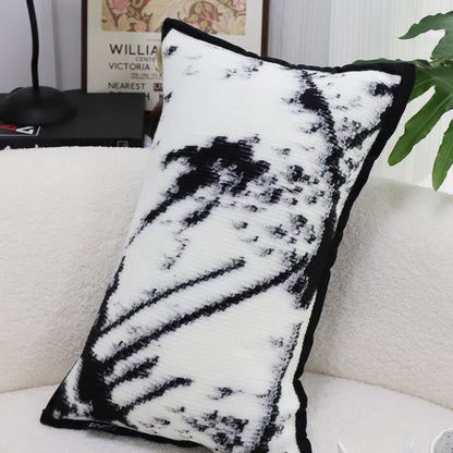 SOGA 35cm Throw Pillow Black and White Leopard Thick Premium Polyester Fiber for Home Decor • LUZ-FrenchCushion324