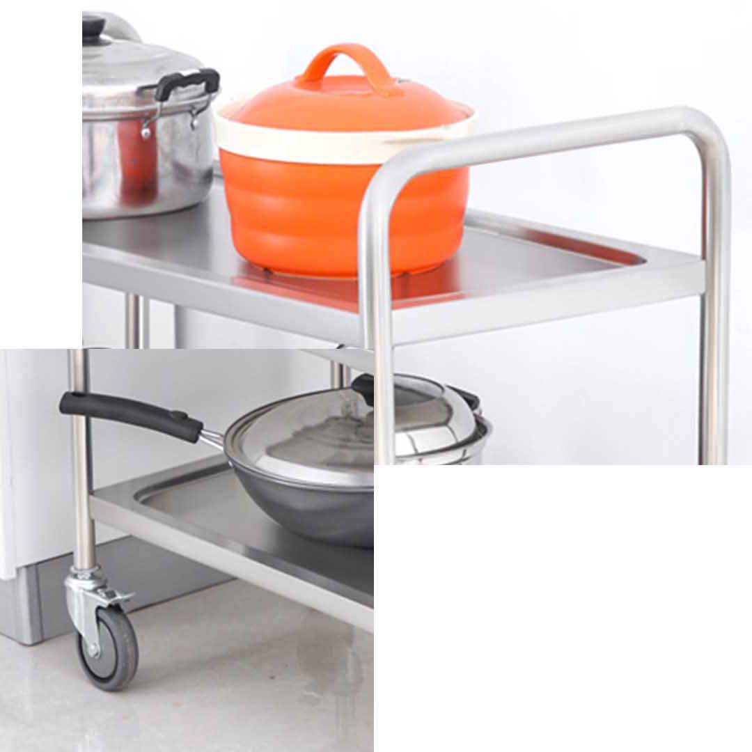 SOGA 4 Tier 860x540x1170 Stainless Steel Kitchen Dining Food Cart Trolley Utility • LUZ-FoodCart1116