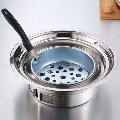 SOGA 2X BBQ Grill Stainless Steel Portable Smokeless Charcoal Grill Home Outdoor Camping • LUZ-KoreanCharcoalBBQRoundX2