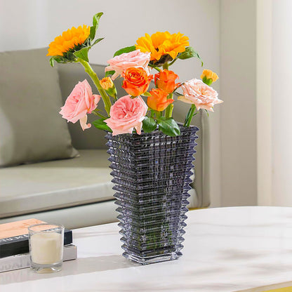 SOGA 22cm Modern Gray Ceramic Glass Vase Home Decor • LUZ-GVase225Grey