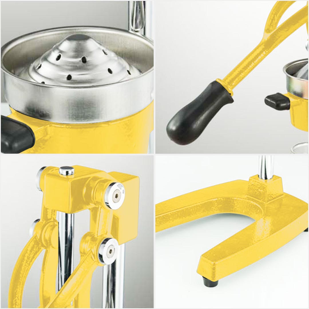 SOGA 2X Commercial Manual Juicer Hand Press Juice Extractor Squeezer Orange Citrus Yellow • LUZ-JuicerManualYellowX2