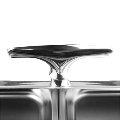 SOGA 2X 6.5L Stainless Steel Double Soup Tureen Bowl Station Roll Top Buffet Chafing Dish Catering Chafer Food Warmer Server • LUZ-ChafingDishV3B1X2