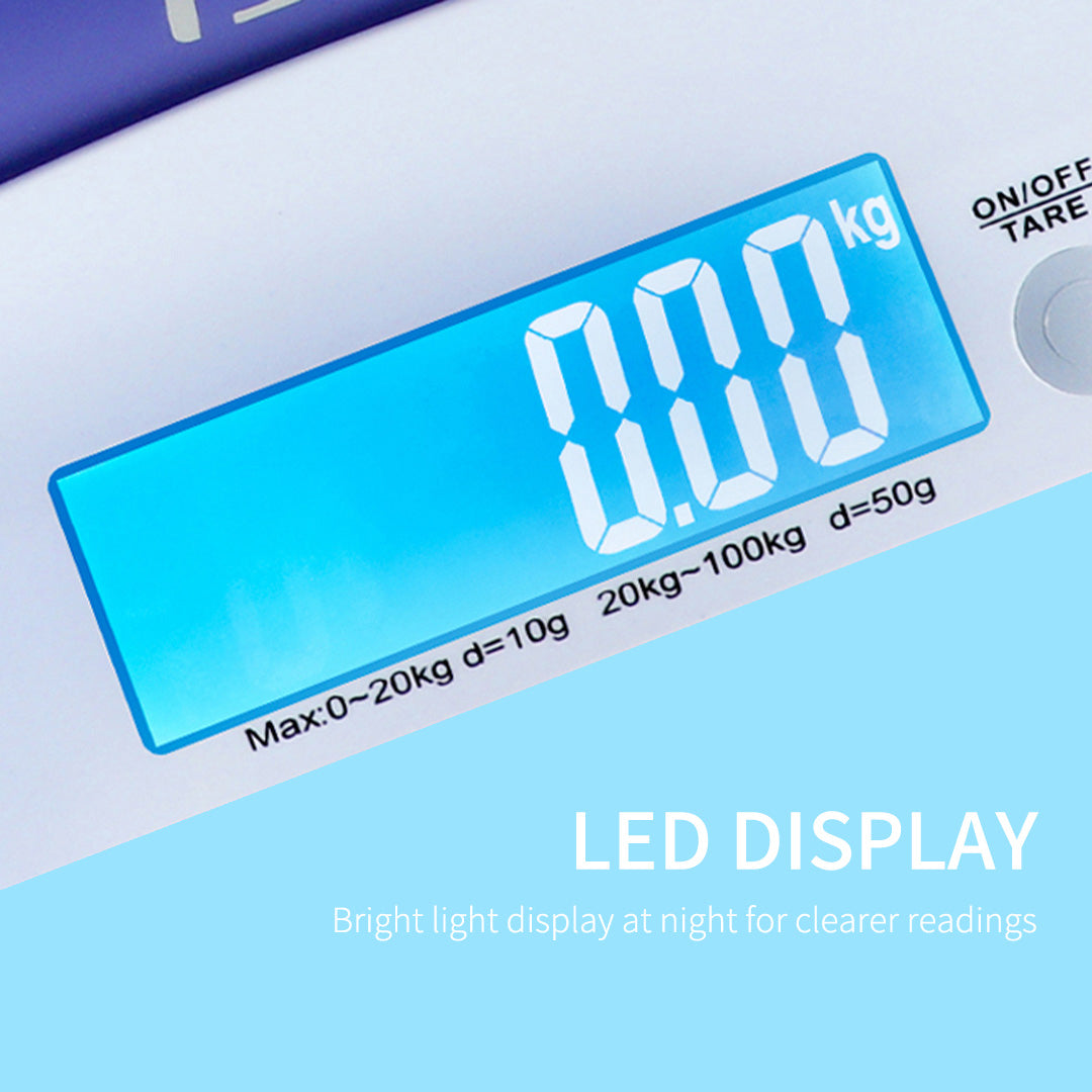 SOGA 2X 100kg Digital Baby Scales Electronic LCD Display Paediatric Infant Weight Monitor • LUZ-BabyScaleX2