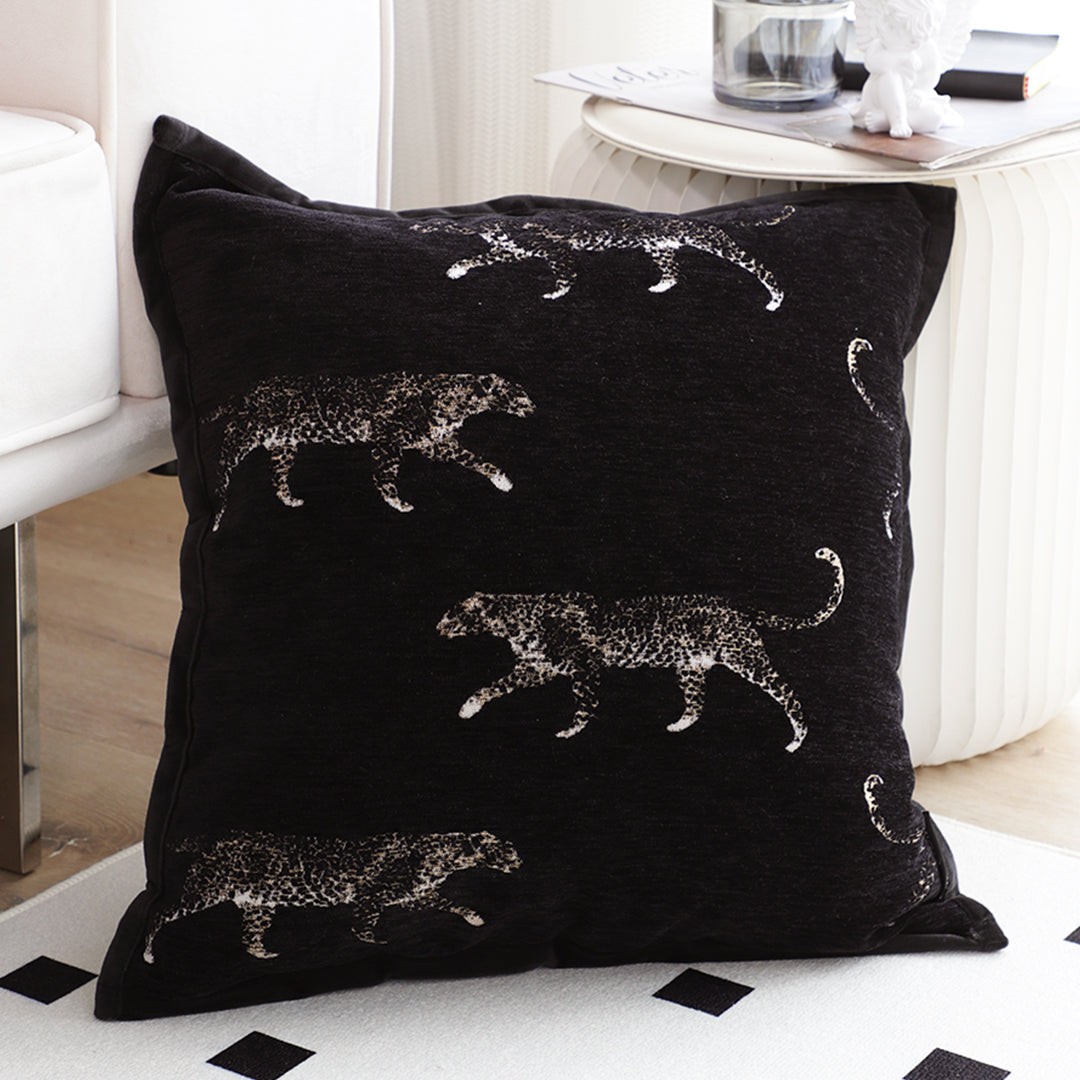 SOGA 2X 50cm Black Throw Pillow Elegant Decorative Cushion Living Room Modern Home Decor • LUZ-FrenchCushion332X2
