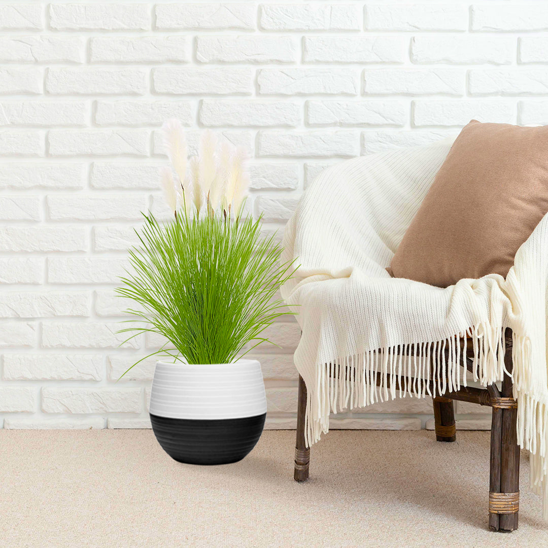 SOGA 137cm Potted Tall Silk Fake Pampas Grass, Artificial Plants Reed Greenery Flowers, Home Decor • LUZ-APlantFH60211