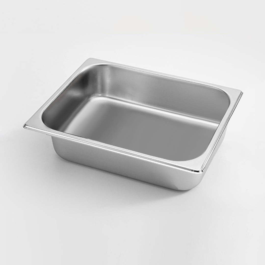 SOGA Gastronorm GN Pan Full Size 1/2 GN Pan 6.5cm Deep Stainless Steel Tray • LUZ-GastronormPans5409X1