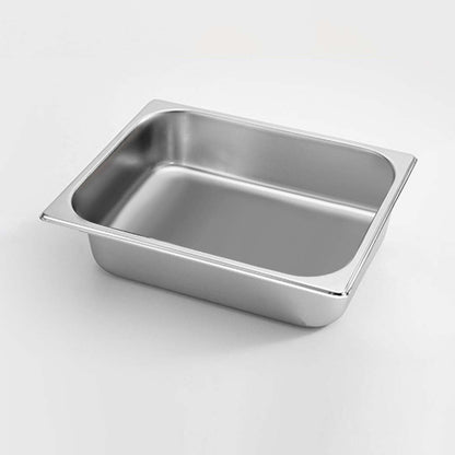 SOGA Gastronorm GN Pan Full Size 1/2 GN Pan 6.5cm Deep Stainless Steel Tray • LUZ-GastronormPans5409X1