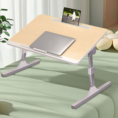 SOGA 2X 60X40cm Wood Small Laptop Bed Portable Foldable Study Table Adjustable • LUZ-BedTableA10X2