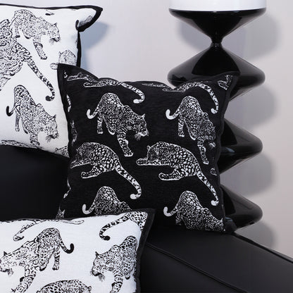 SOGA 45cm Throw Pillow Black Leopard Light Luxury Decorative Cushion for Living Room • LUZ-FrenchCushion294