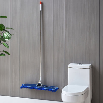 SOGA 100x22 Blue Microfiber Flat Mop Floor Cleaning Pads Rotating Dust Remover • LUZ-MopHead100