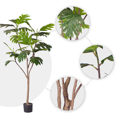 SOGA 2X 180cm Artificial Natural Green Split-Leaf Philodendron Tree Fake Tropical Indoor Plant Home Office Decor • LUZ-APlantMBS18026X2