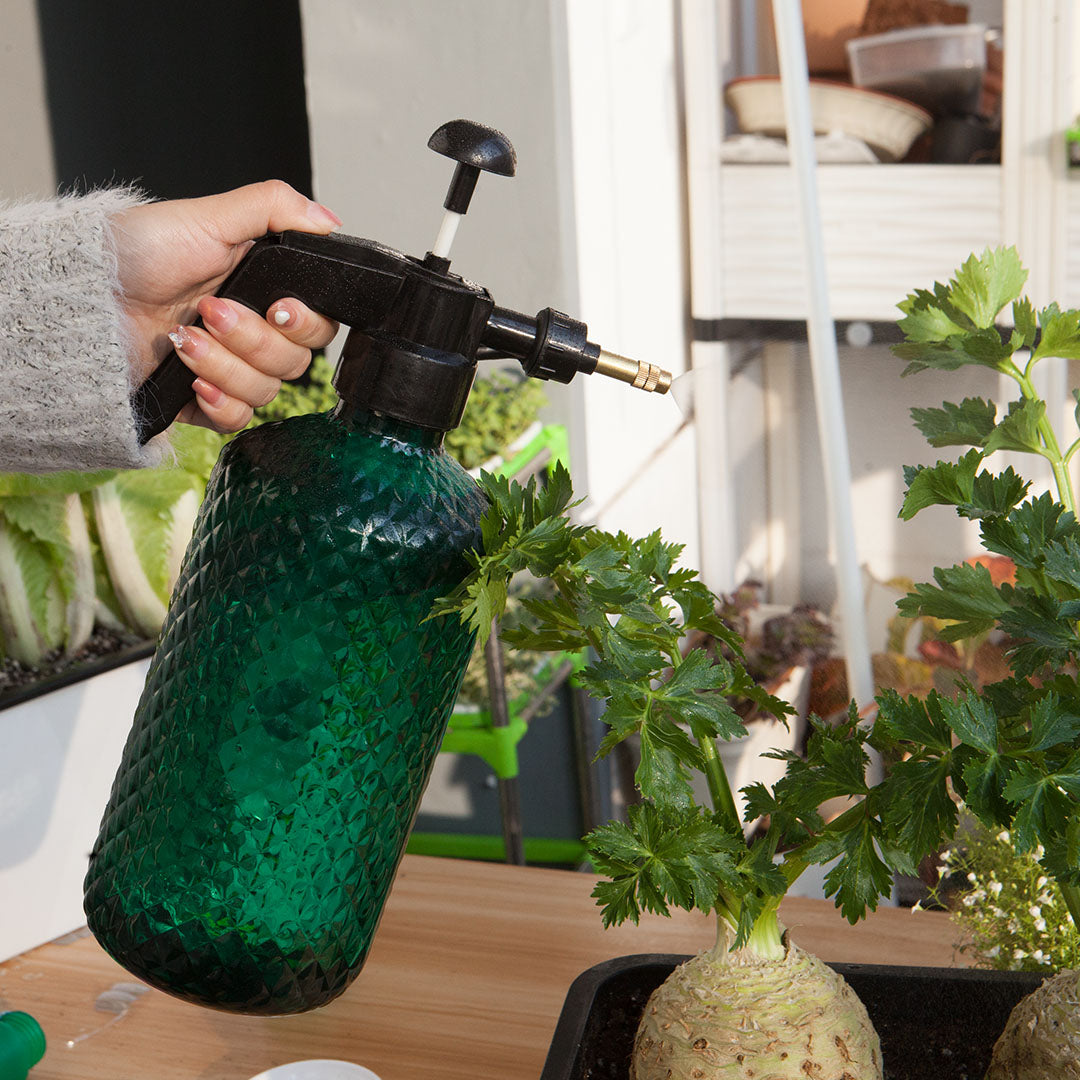 SOGA 2 Liter Mist Water Spray Bottle Hand Held Pressure Adjustable Nozzle with Top Pump Indoor Outdoor Gardening • LUZ-SparyB001