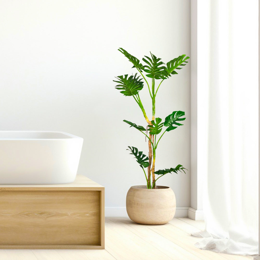 SOGA 175cm Tropical Monstera Palm Artificial Plant Tree, Real Touch Technology, with UV Protection • LUZ-APlantFHG17510