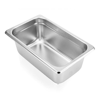 SOGA Gastronorm GN Pan Full Size 1/1 GN Pan 20cm Deep Stainless Steel Tray With Lid • LUZ-GP5406wLidX1