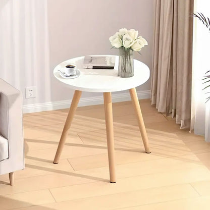 SOGA 60x60cm White Small Side Coffee Table Living Room Balcony Home Décor Style • LUZ-TableTea20X2