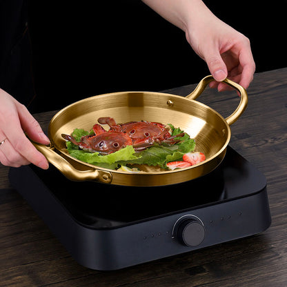 SOGA 30cm Dry Pot, Gold Plated 202 Material Stainless Steel and Kitchen Essential • LUZ-VICSoupPot18
