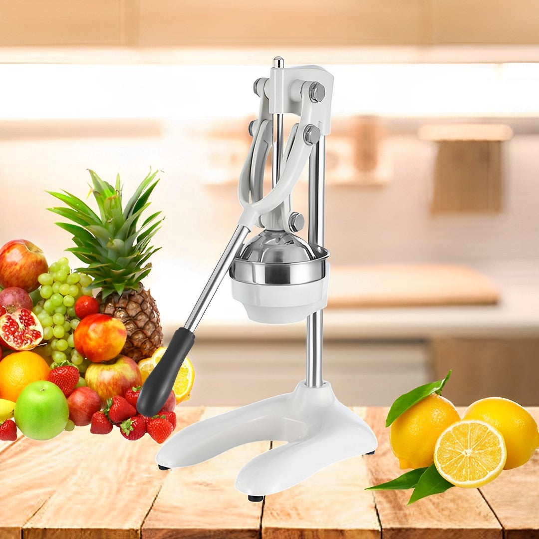 SOGA 2X Stainless Steel Manual Juicer Hand Press Juice Extractor Squeezer Lemon Orange Citrus White • LUZ-JuicerStainlessSteel121X2